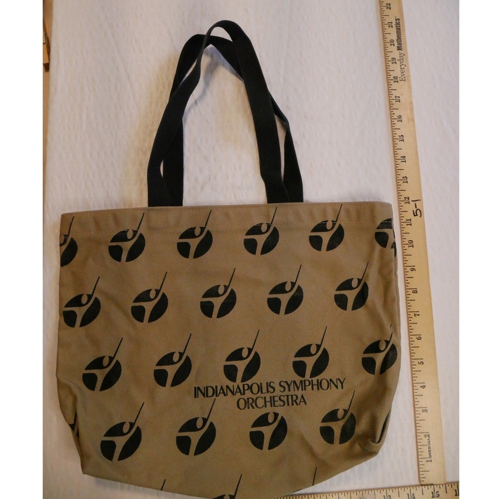 Woodchips Designers Vintage Indianapolis Symphony Orchestra Tan Tote Bag‎ - Picture 2 of 7